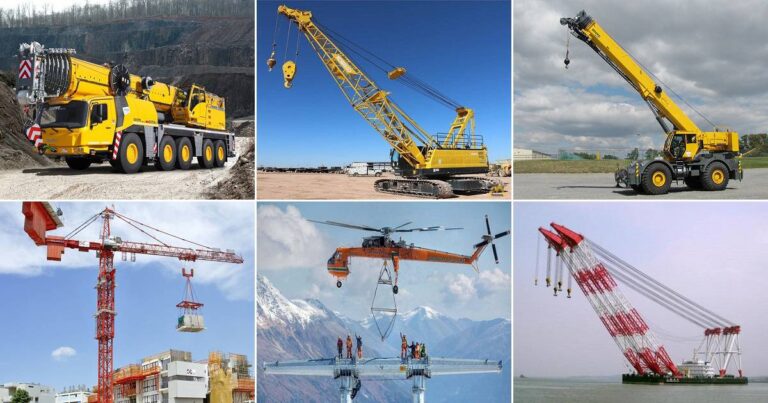 Types Of Cranes Used In Construction (12 Types)
